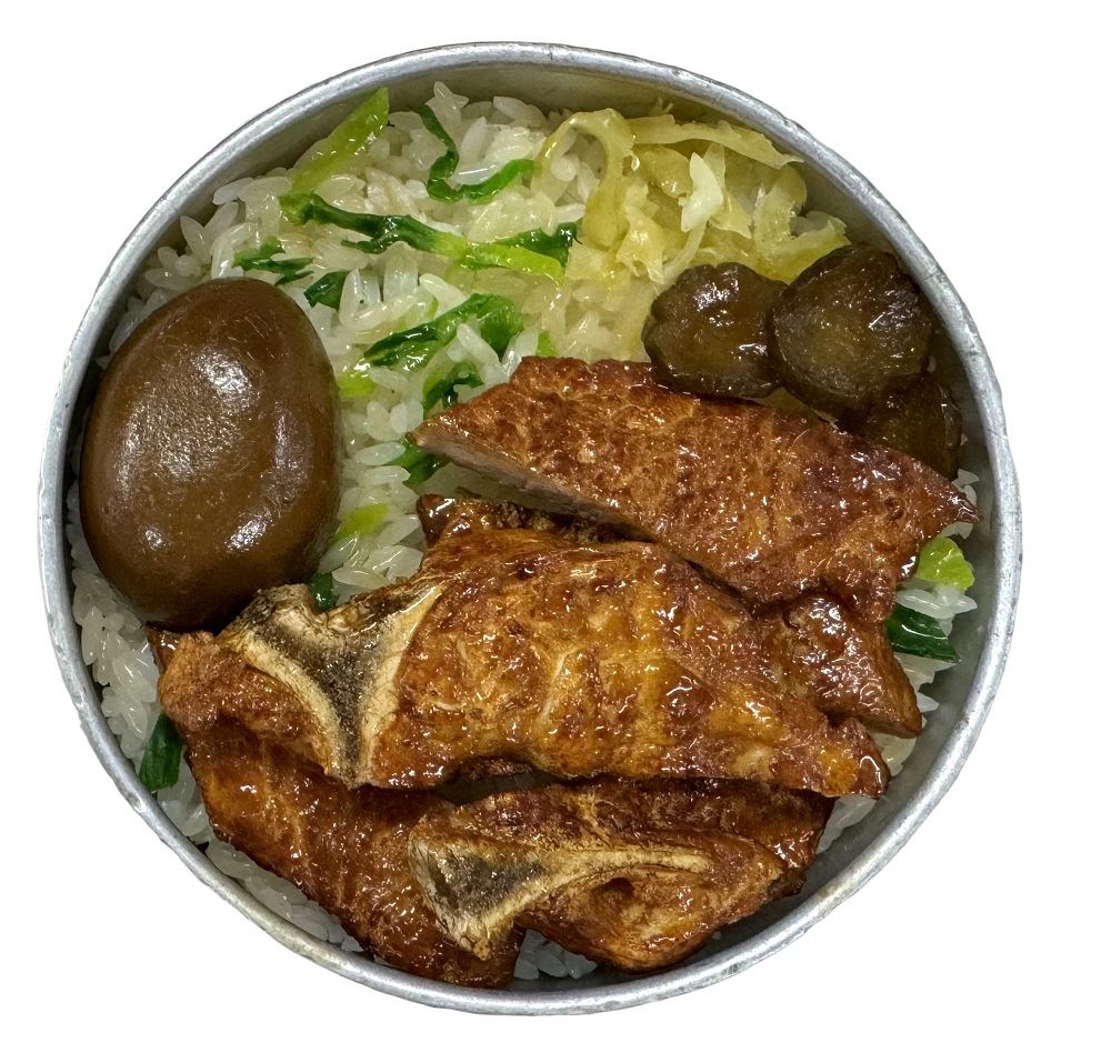初代台鉄排骨菜飯(パイコーなめし)弁当 (再現模型)