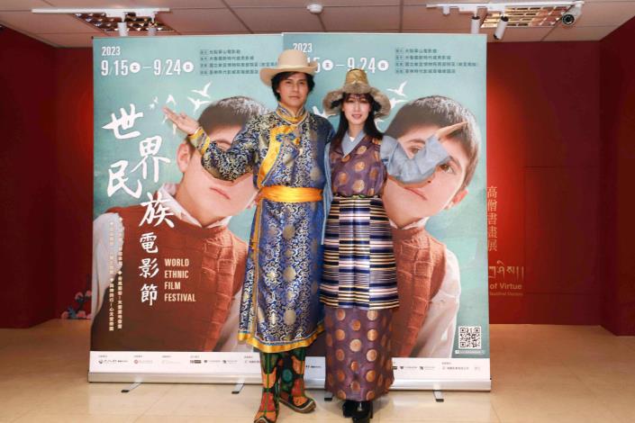 2023世界民族電影節宣傳大使大慶（左）及小薰（右）