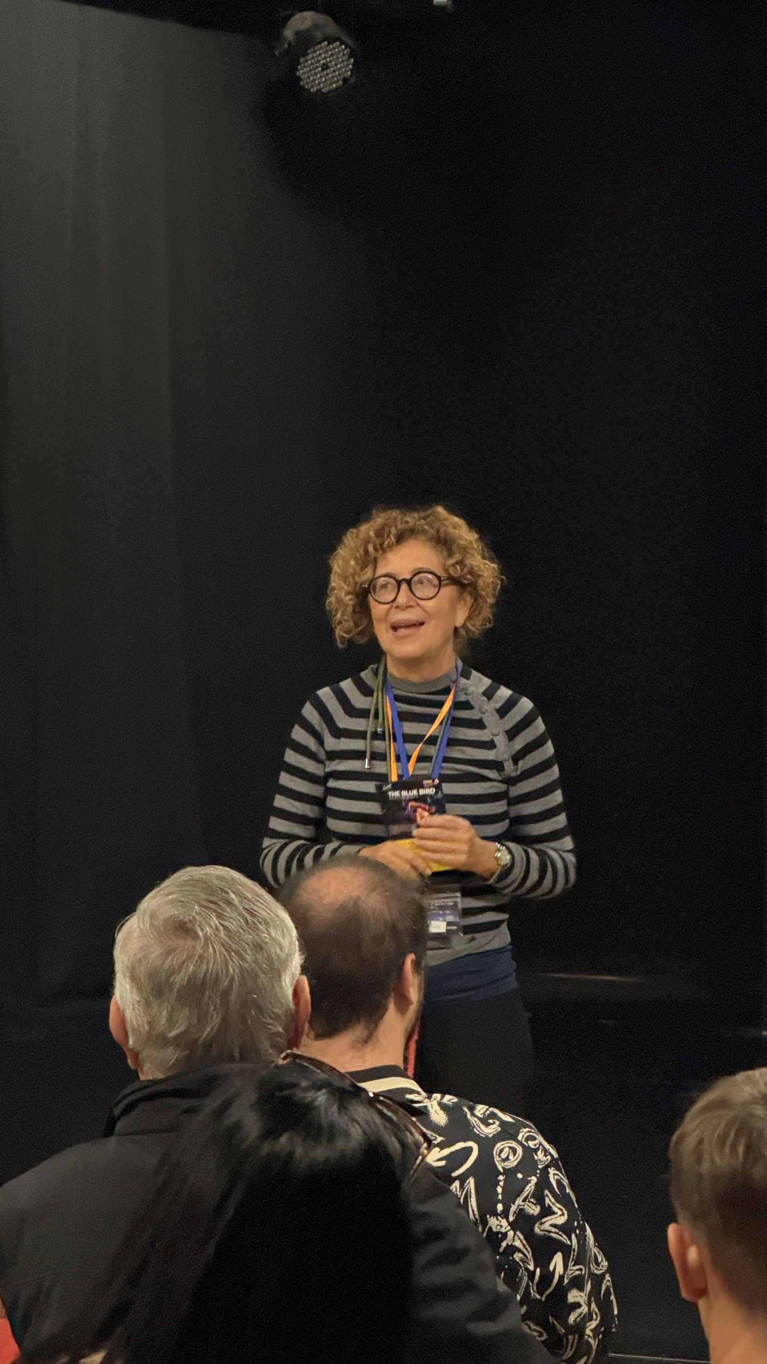 義大利藝穗節藝術總監維塔蕾於曉劇場米蘭首演後分享其感動（曉劇場提供）