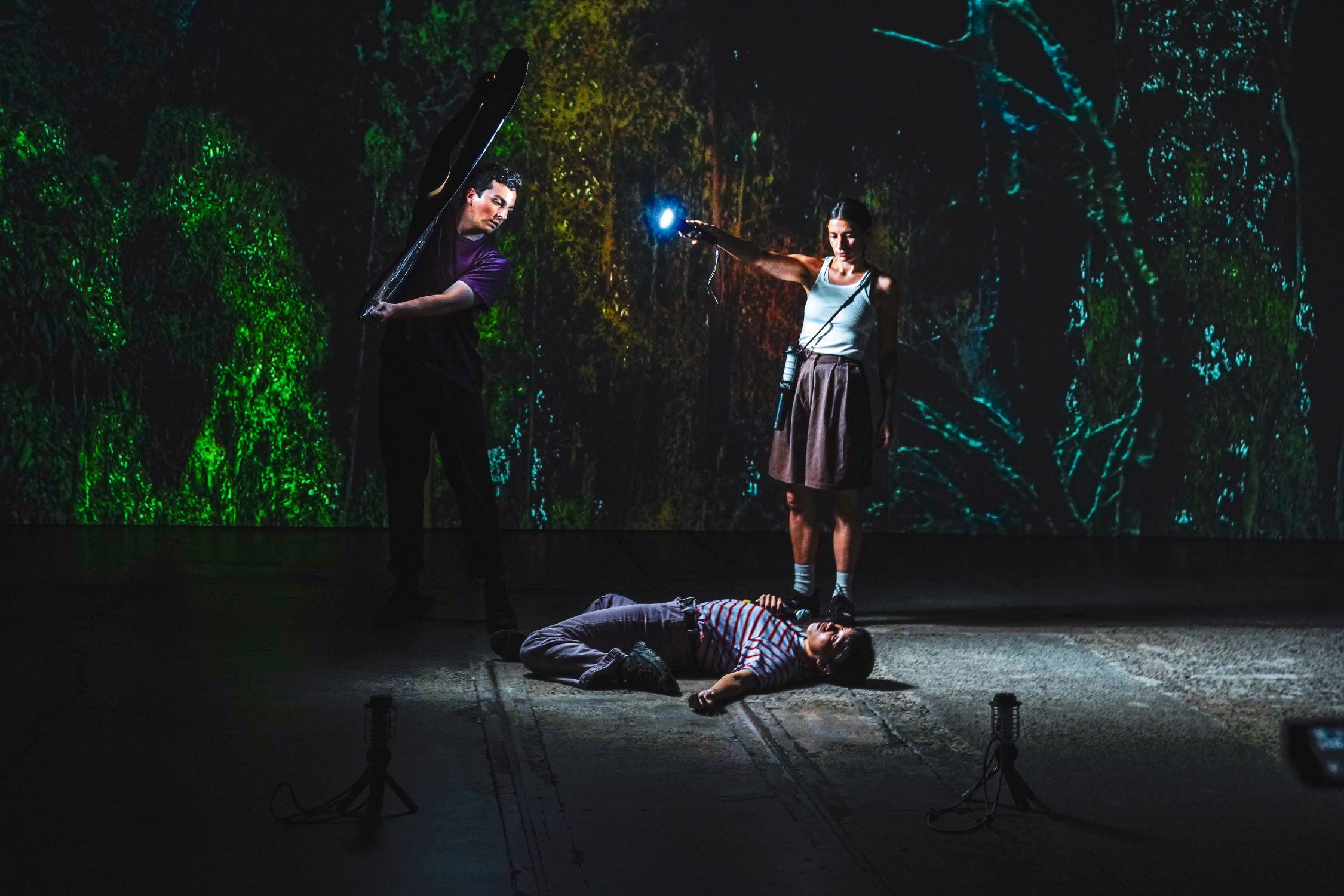 《我記得住機器記住我記住的》開幕現場表演，（Baï_LEE攝影、駐雪梨辦事處文化組提供）