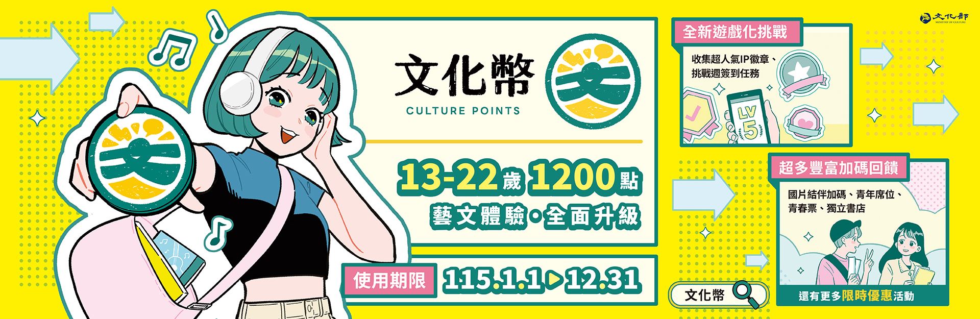 文化幣開啟藝文新體驗