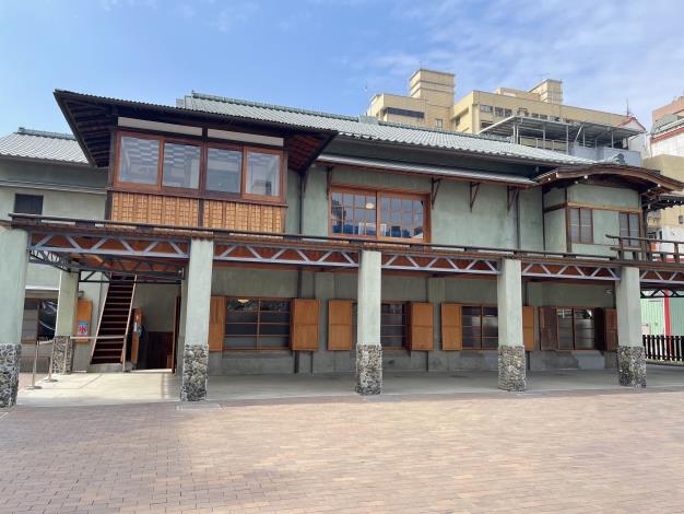Historical building Shoyoen Japanese Garden in Kaohsiung City
