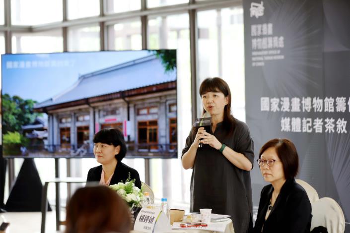Deputy Culture Minister Lee Ching-hwi attended the press conference held at the Bureau of Cultural Heritage