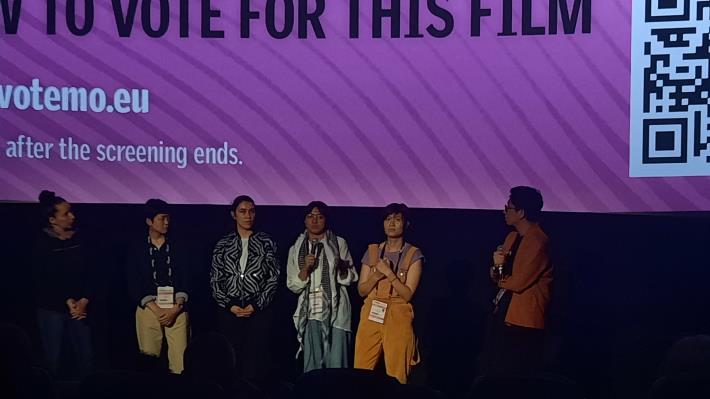 Wu Fan (2nd from right) was invited to Toronto, Canada, where she participated in three screening events and shared her artistic journey with the audience