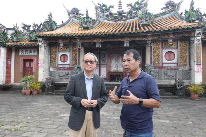 Culture Minister Li Yuan visited the old Erjie Wanggong Temple