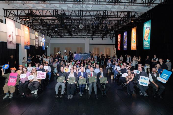 Group photo at the press event