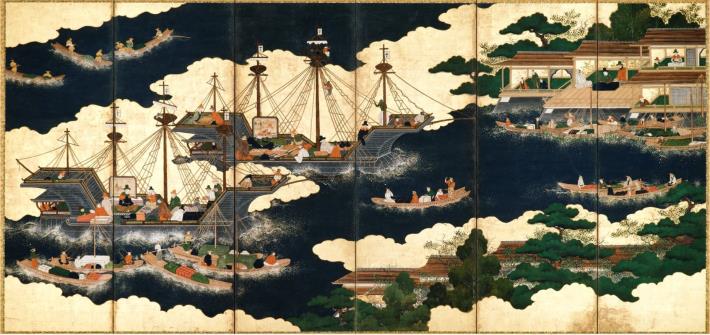 An ancient screen from the National Museum of Japanese History_01