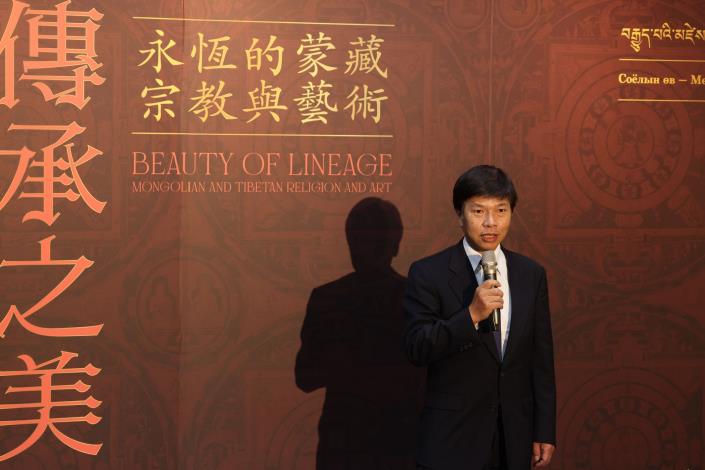 MOC Secretary-general Lin Hung-I delivers a speech at the evnt