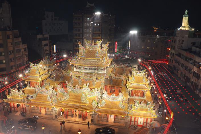Chaotian Temple at night