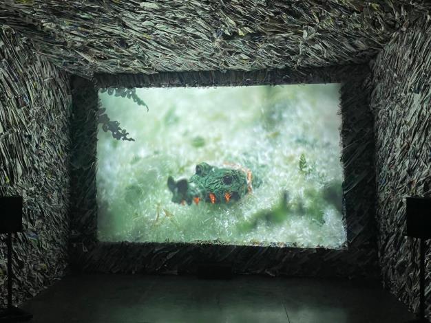 張徐展受邀參與瓜地馬拉Arte_Paiz雙年展，於La_Nueva_Fábrica（新工廠）美術館展出《熱帶複眼》紙偶錄像動畫作品及紙膚空間裝置（駐瓜地馬拉大使館提供）