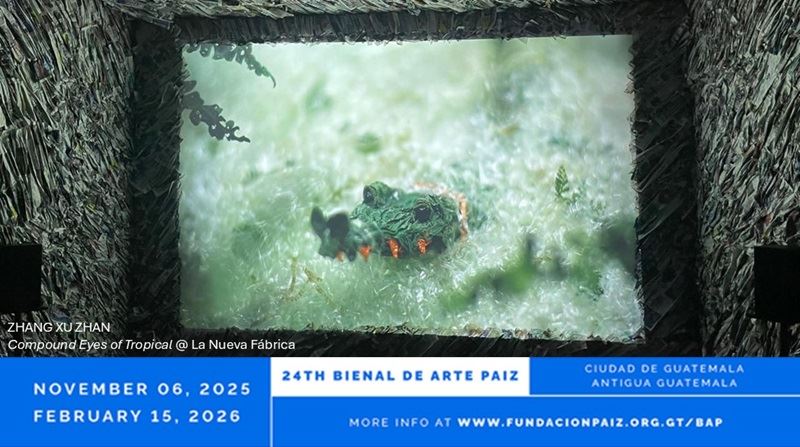 Bienal de Arte Paiz invites Taiwanese artist Zhang Xu Zhan to display his paper puppet and film creation, expanding Taiwanese contemporary art in Latin America