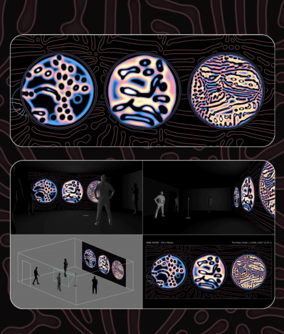 Interactive sensing simulation of Life in Motion (credit: Zone Sound Creative)
