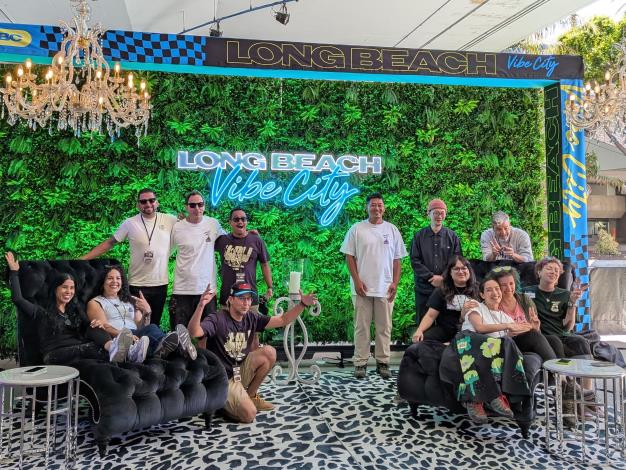 1 - Pictures of all the participating artists at LONG BEACH WALLS (Provided by Taiwan Acadmey in LA)
