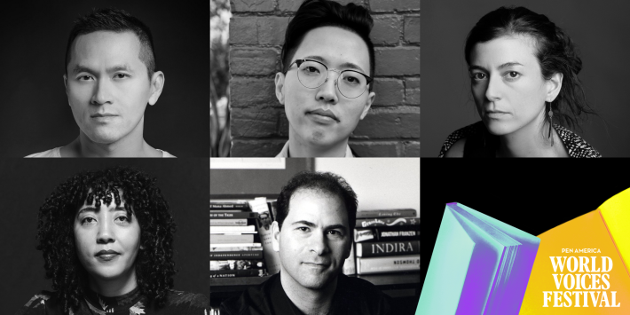 Kevin Chen(upper left) will be featured at the 2023 PEN World Voices Festival (image courtesy of PEN America)