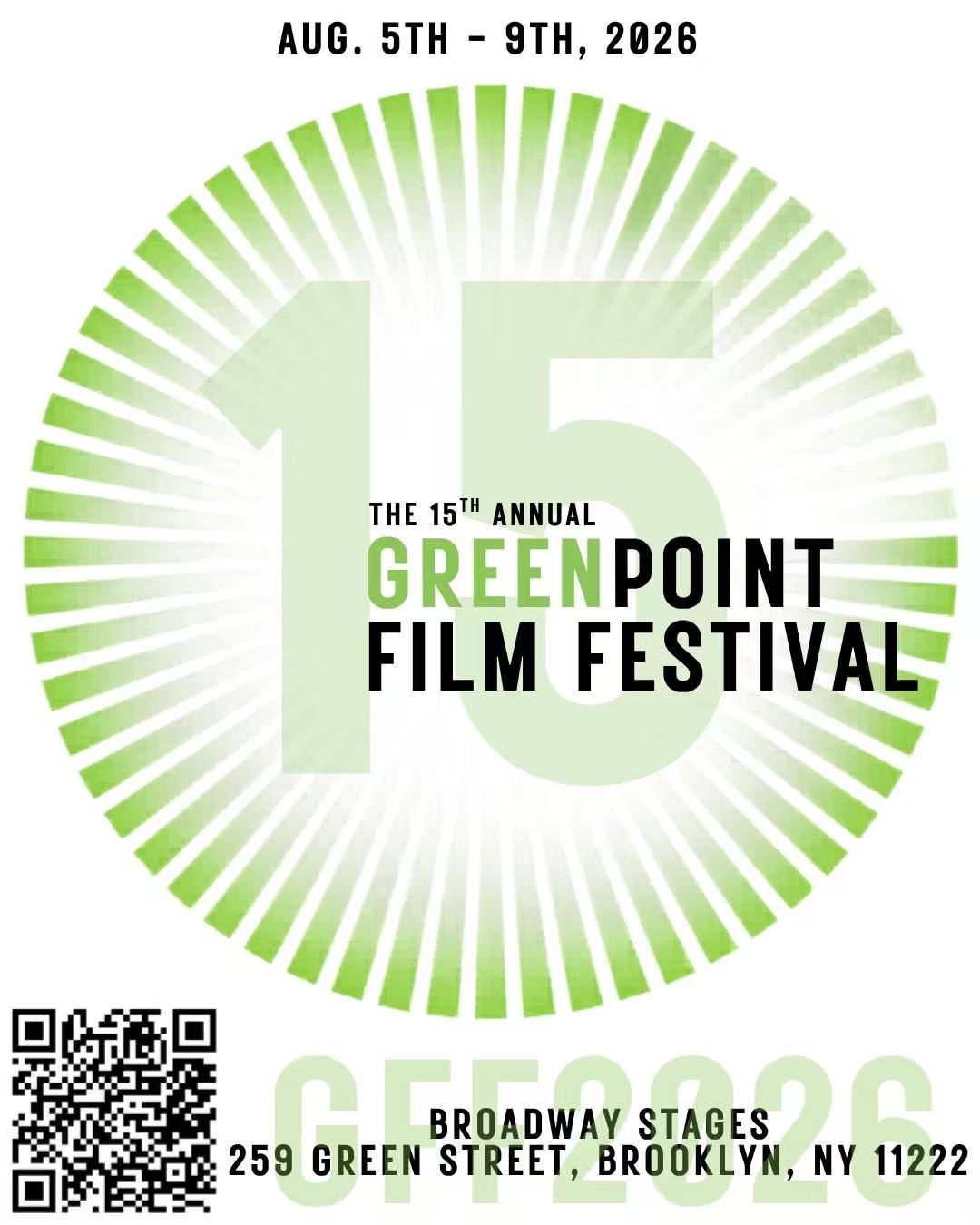 Greenpoint Film Festival 15th Anniversary