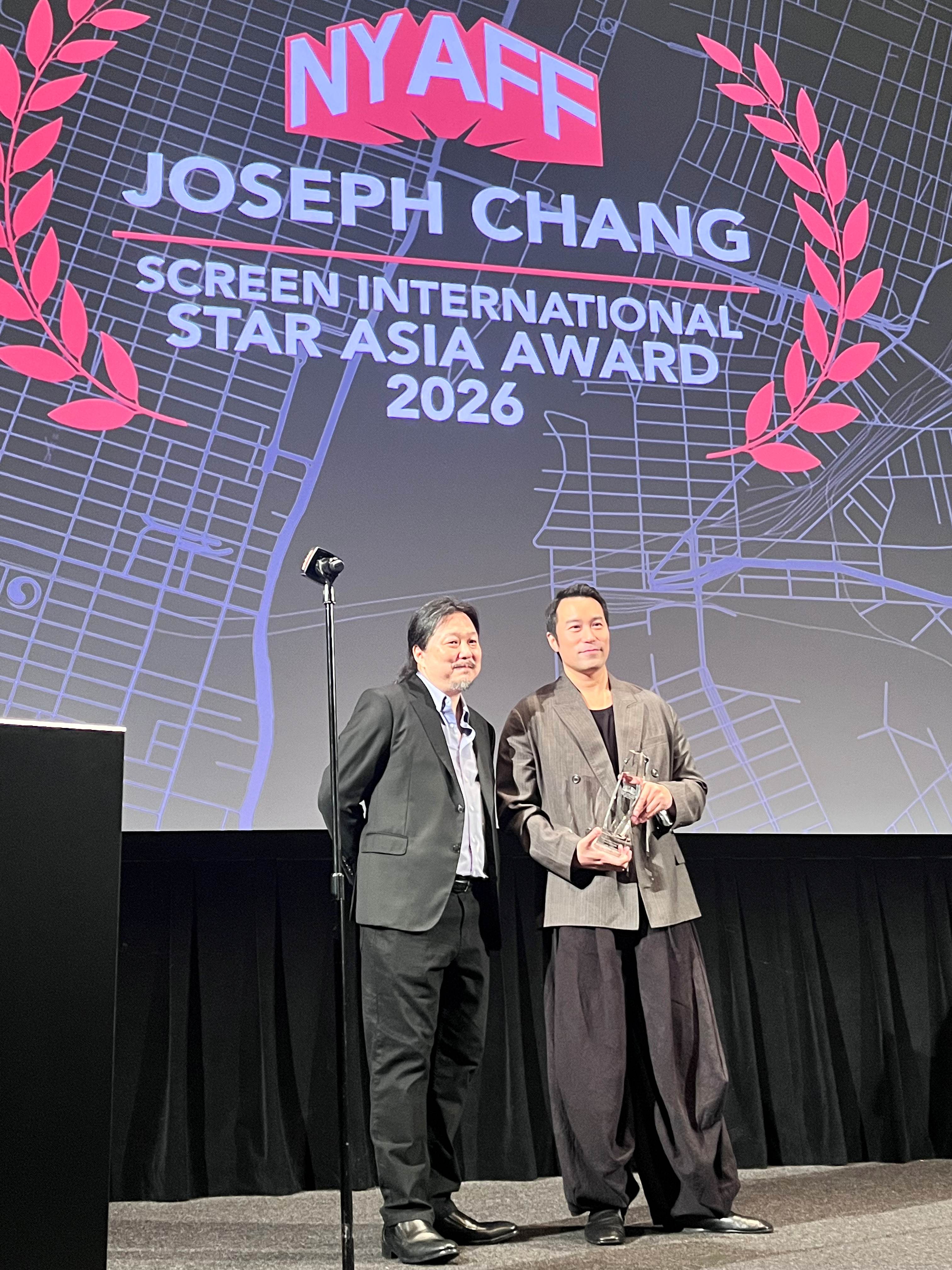 Joseph Chang Raih Star Asia Award dalam New York Asian Film Festival