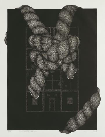 廖修平，默象(十二)，1999，版畫，79.5 x 59.3公分