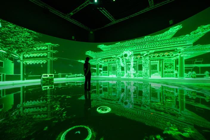 3_「殘骸奇聲・跨域雙想」影像互動式展覽現場，國立臺灣美術館提供，攝影：ANPIS FOTO 王世邦
