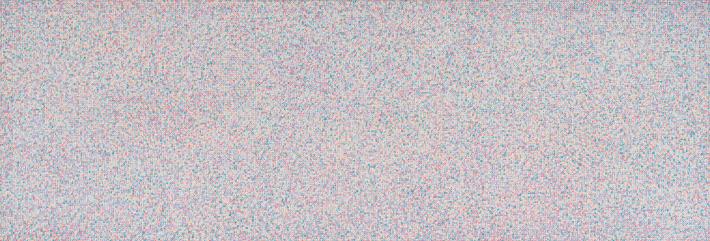 莊普，邂逅後的誘惑II，1985，壓克力顏料、畫布，131x382公分，私人收藏。