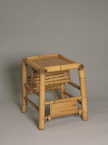 顏水龍設計、許正、李榮烈製作，竹製乳母椅，1990，國立臺灣工藝研究與發展中心典藏