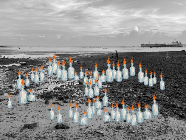 陳愛瓊，〈門戶〉，2024。作品草圖（進行中）。圖片由藝術家提供。Sharon Chin, Portal, 2024. Sketch (work in process). Courtesy of the artist