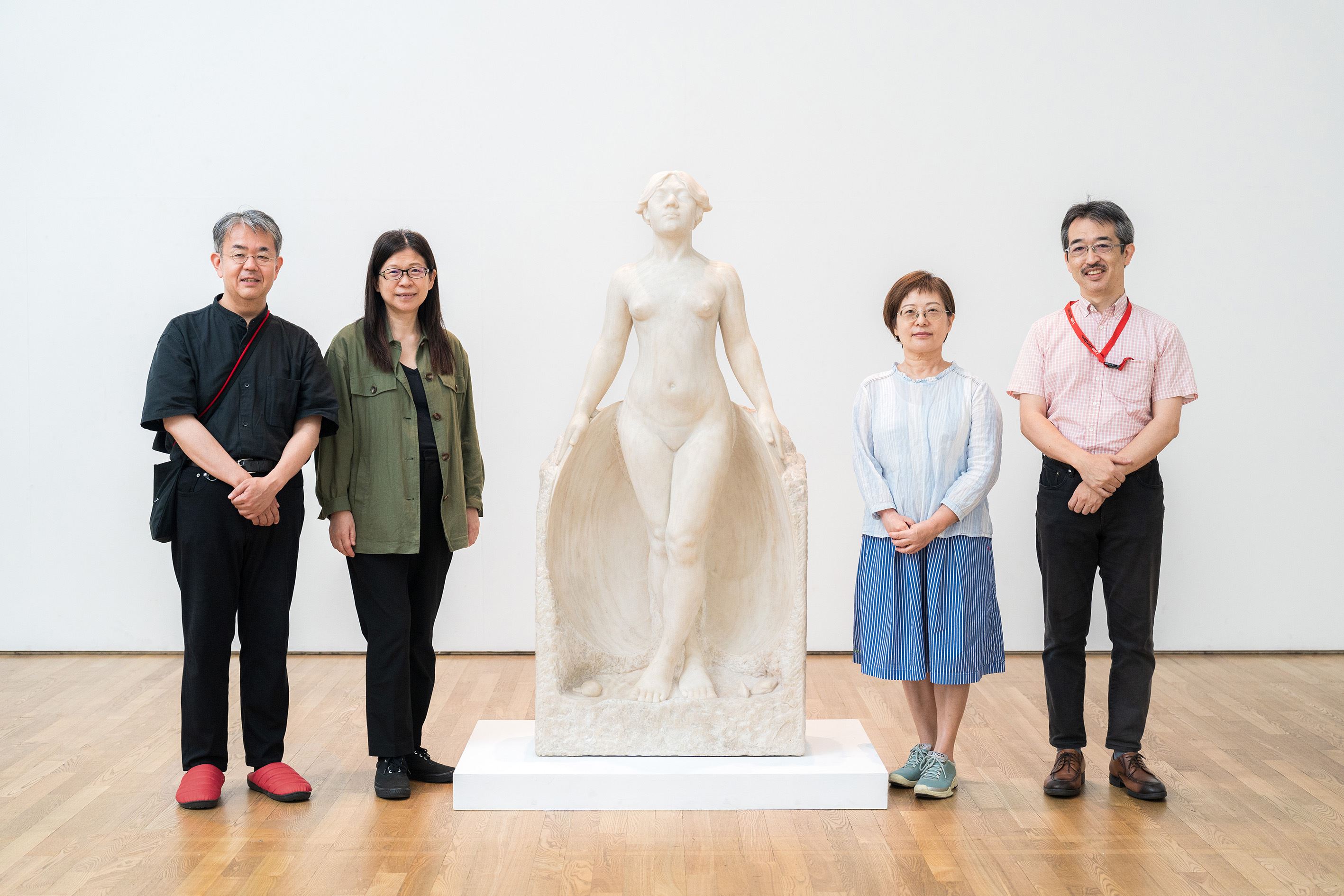 東京藝術大學展出〈甘露水〉現場｜來源：國立臺灣美術館（官方新聞照片）