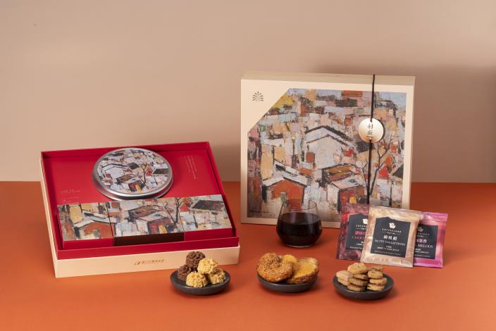 2025國立臺灣美術館 x 台中大毅老爺行旅 中秋聯名禮盒「村莊」-2