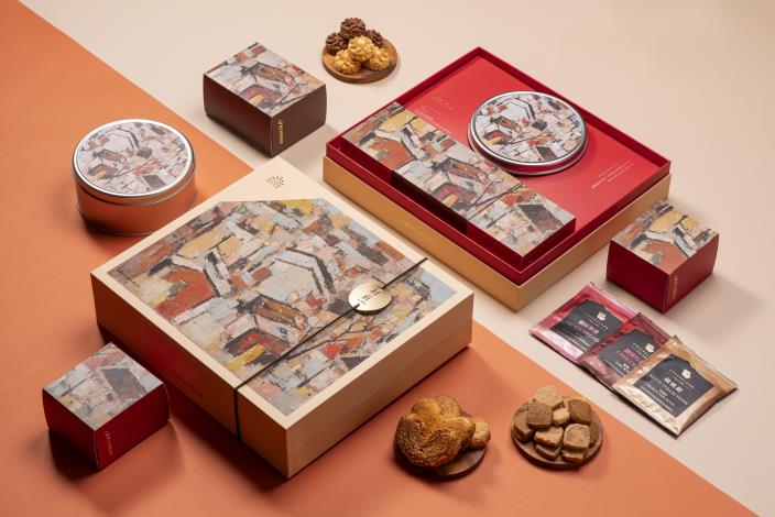 2025國立臺灣美術館 x 台中大毅老爺行旅 中秋聯名禮盒「村莊」-1