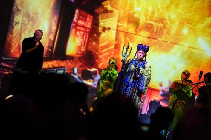 「虛迷山」開幕演出現場，國立臺灣美術館提供，攝影：ANPIS FOTO 王世邦