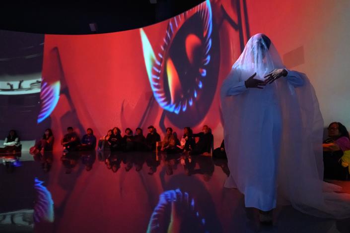 「結界—灶跤」特別演出現場，國立臺灣美術館提供，攝影：ANPIS FOTO王世邦