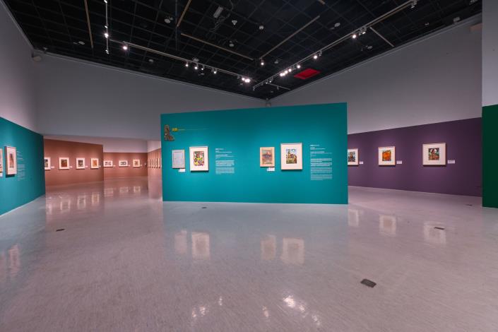 國美館「馬躍揚名–馬年年畫特展」 展場