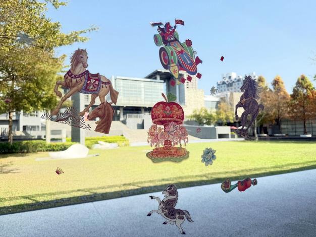 大年初二推出「藝馬當先遊國美─新春打卡趣」，凡完成社群媒體打卡任務者，有機會得到限量文創紀念品（第41屆版印年畫靜電貼）