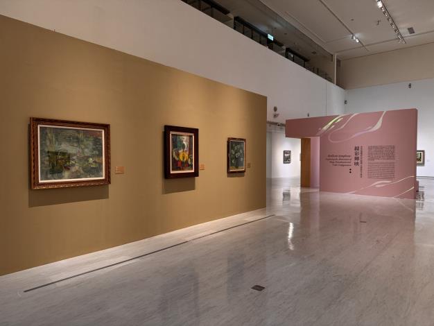 「虹霓色彩樂詩：廖繼春的藝術世界」展場 