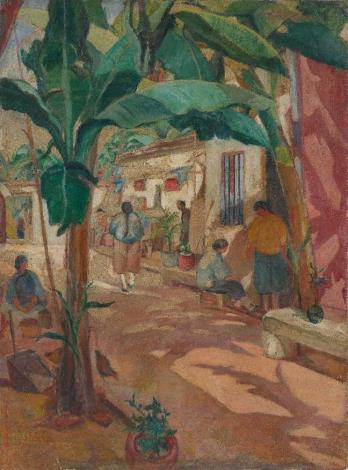 02_〈有香蕉樹的院子〉1928