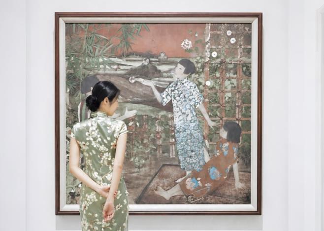 國美館與聚奎居合作推出518活動「交錯時空的相會：摩登年代」，邀請民眾換上復古服裝與作品對話
