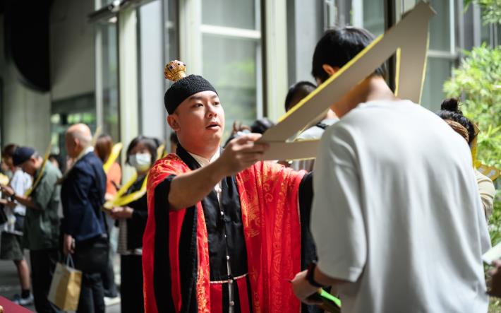 03_「地獄懺」展覽開幕演出現場，國立臺灣美術館提供，攝影：蔡鴻民Hank TSAI