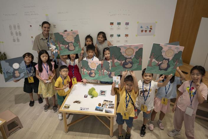Ben Aziza specially designed  workshops for children in Taiwan, targeting groups aged 5 to 8. 