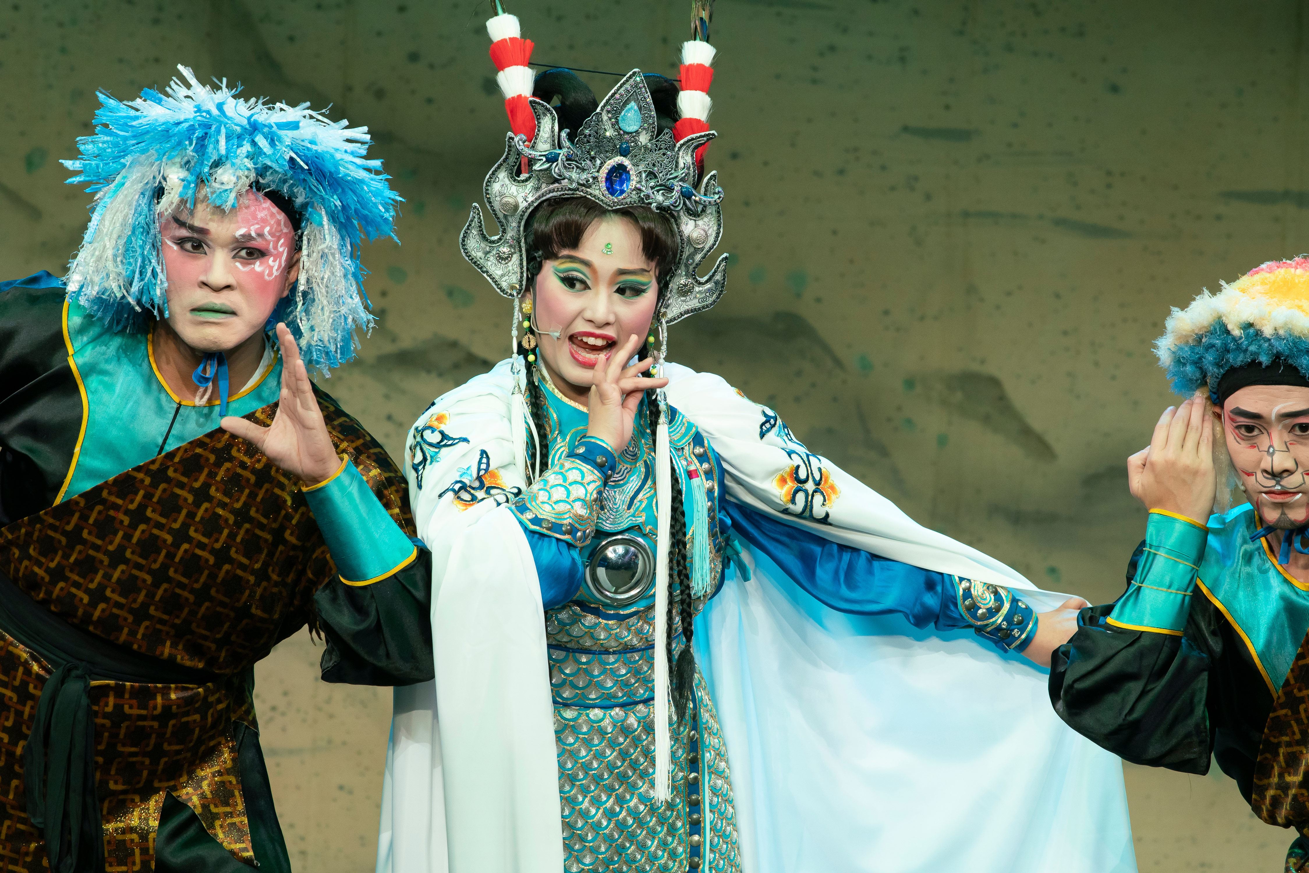 一心戲劇團  折子選粹｜本折為《盤絲大仙》，中為禇宥辰，飾演盤絲大仙。