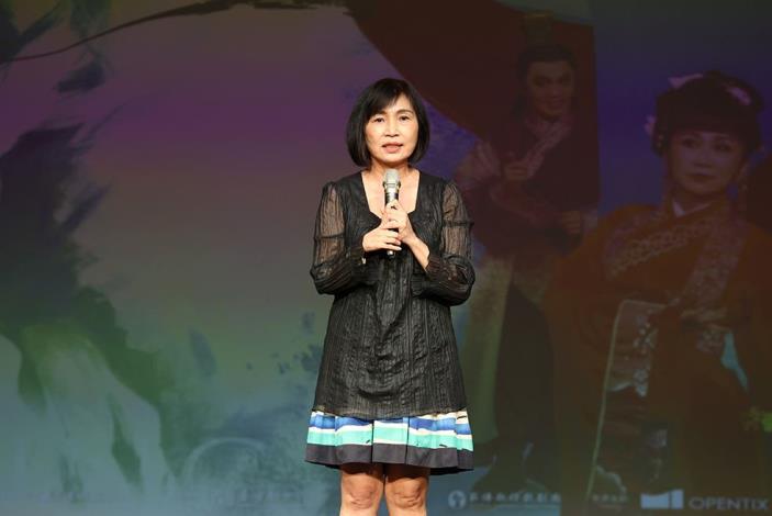 國立傳統藝術中心陳悅宜主任強調臺灣戲曲藝術節「旗艦製作」旨在建立戲曲品牌、引領潮流。