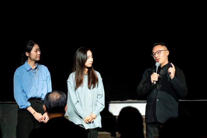 NCO副指揮周聖文及2023中阮新秀選拔優勝者孫聿瑩及蔡安蕎