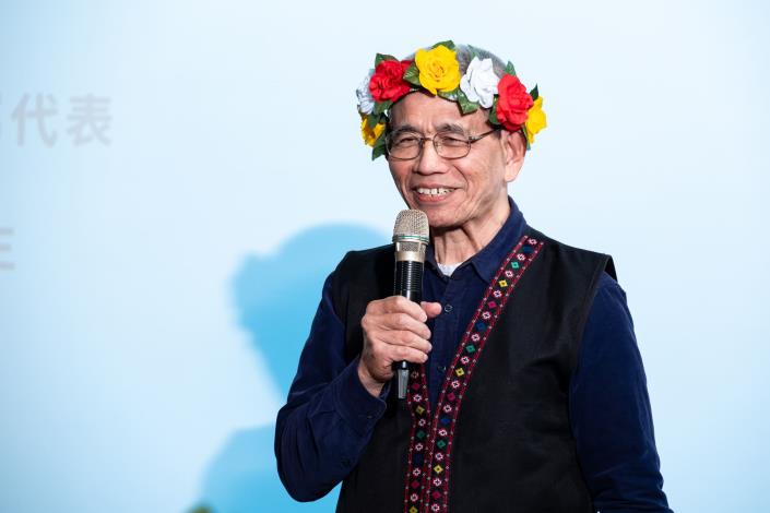 陸森寶家屬代表 陸光朝致詞
