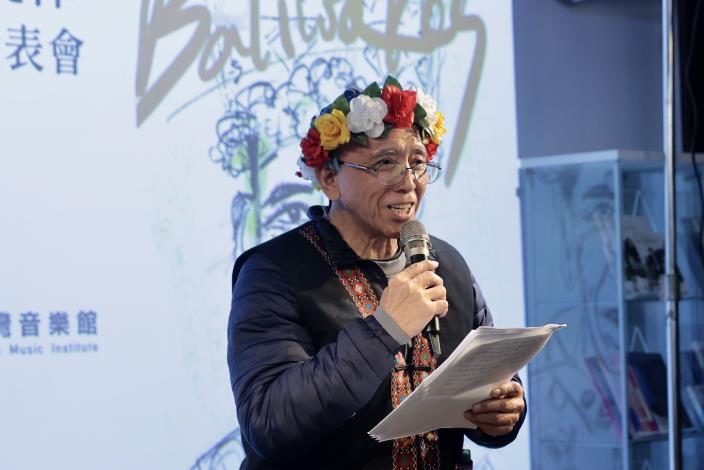 陸森寶家屬代表 陸賢文致詞