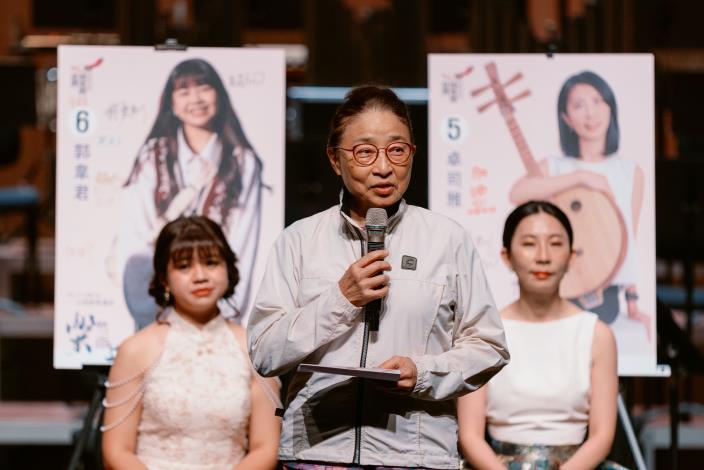 臺灣國樂團首席客席指揮許瀞心致詞