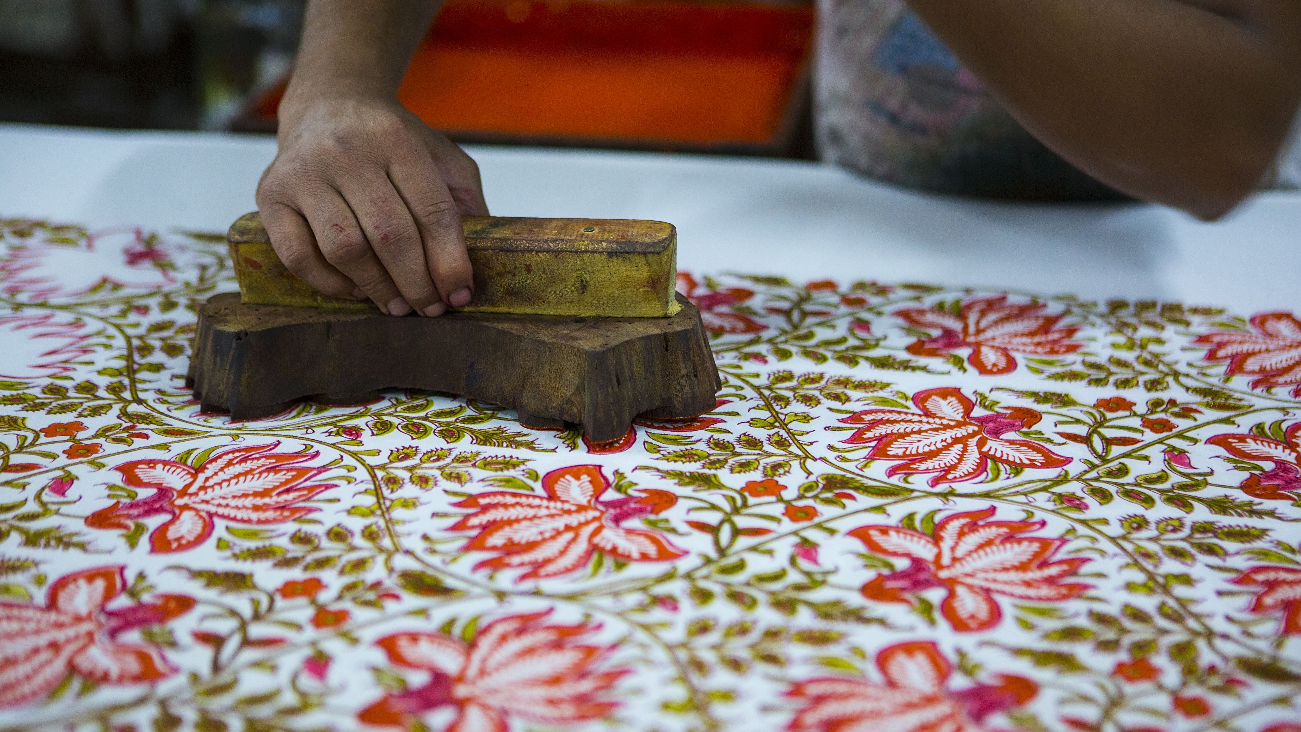 世界競逐的時髦商品　印度繪印染布Kalamkari