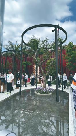 從一棵古老橄欖樹進入精心安排的植栽與館內展示，似乎在邀請參觀者思考：在這個複雜世界中，我們該如何尊重、連結與珍視文化多樣性？摩納哥綠能科技和未來城市規劃結合得很巧妙，甚至以老少皆宜的遊戲呈現，深具趣味與想像力。