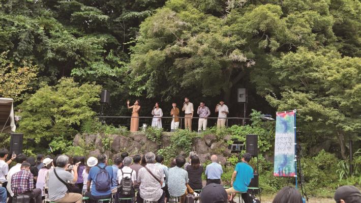 傳藝金曲獎頒獎典禮後，Voco Novo即飛往日本奈川縣鎌倉市鎌倉宮參與第八屆阿卡貝拉音樂節（Kamakura A Cappella Summit）演出。（Voco Novo爵諾歌手提供）