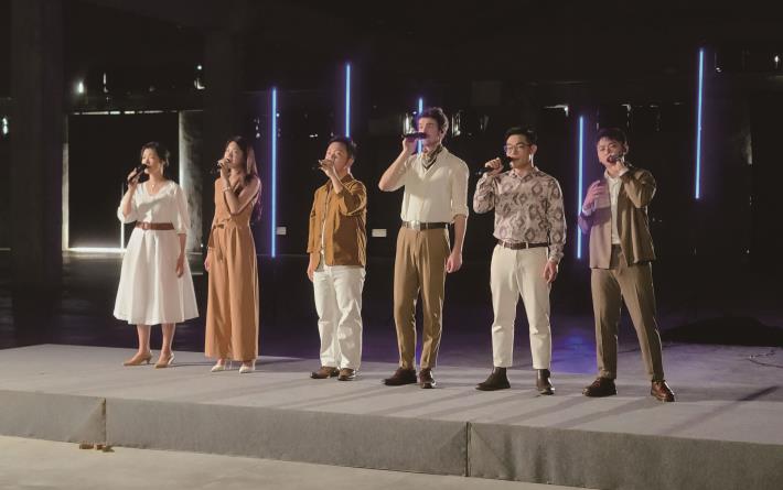 Voco Novo爵諾歌手展現蘊含人聲自然音色及線條的無國界歌曲，將具有臺灣 文化意涵的歌謠改編為充滿畫面感的音樂。（Voco Novo爵諾歌手提供）