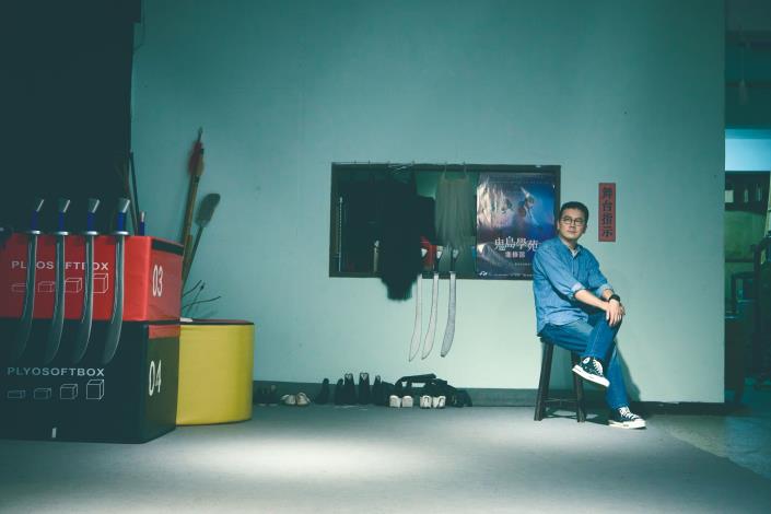 曾是武行演員，許栢昂很能體會演員的艱難，生活需要開心才能支持下去。（徐榕志攝）