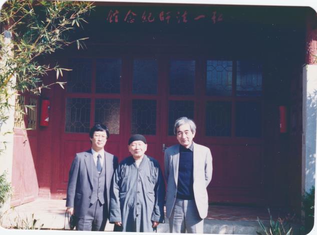 陳茂萱（左）曾提及師大音樂系老師許常惠（右），大大地啟發自己，影響他未來作曲方向。（陳學毅提供）