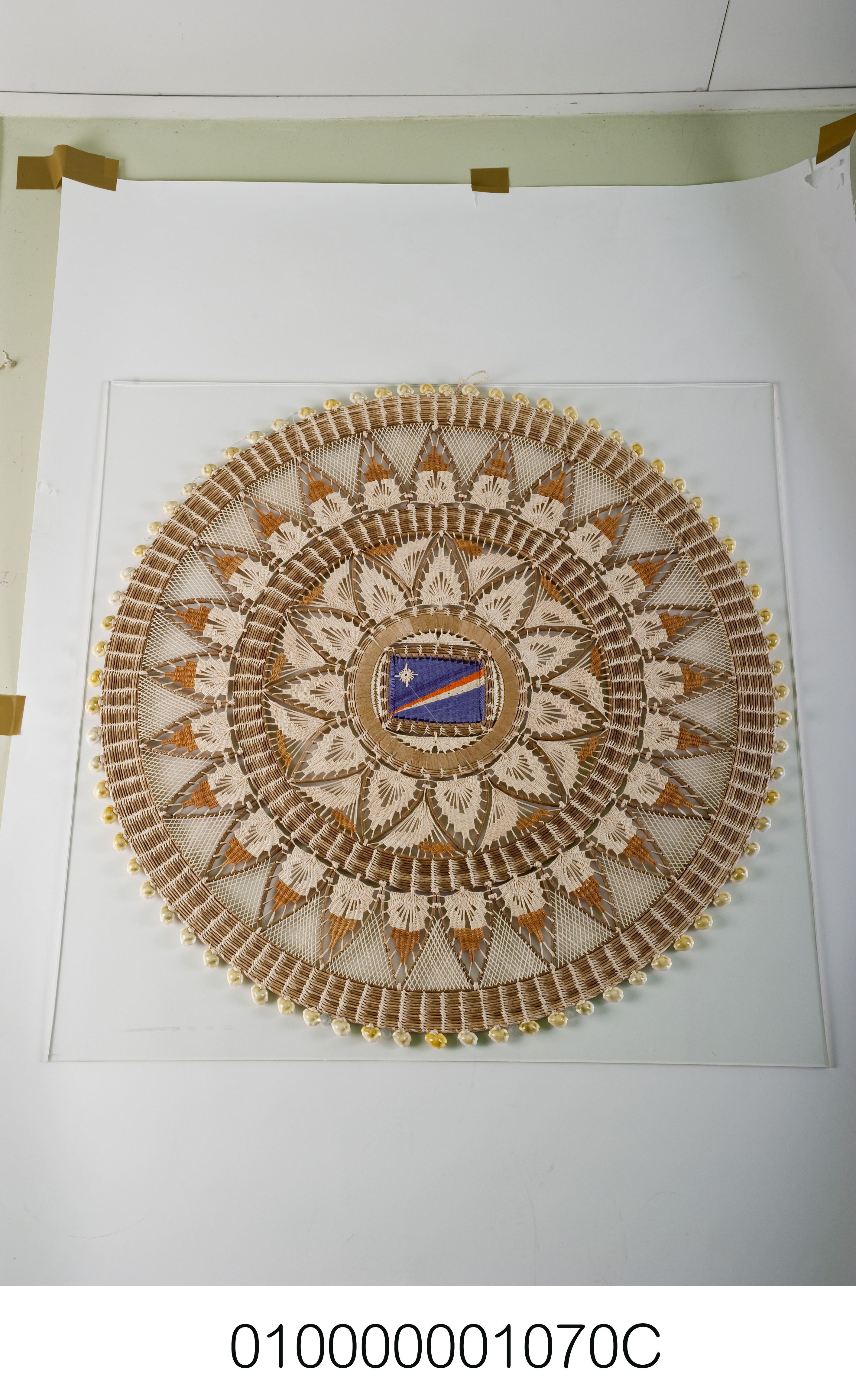 馬紹爾國旗圖案傳統編織掛飾